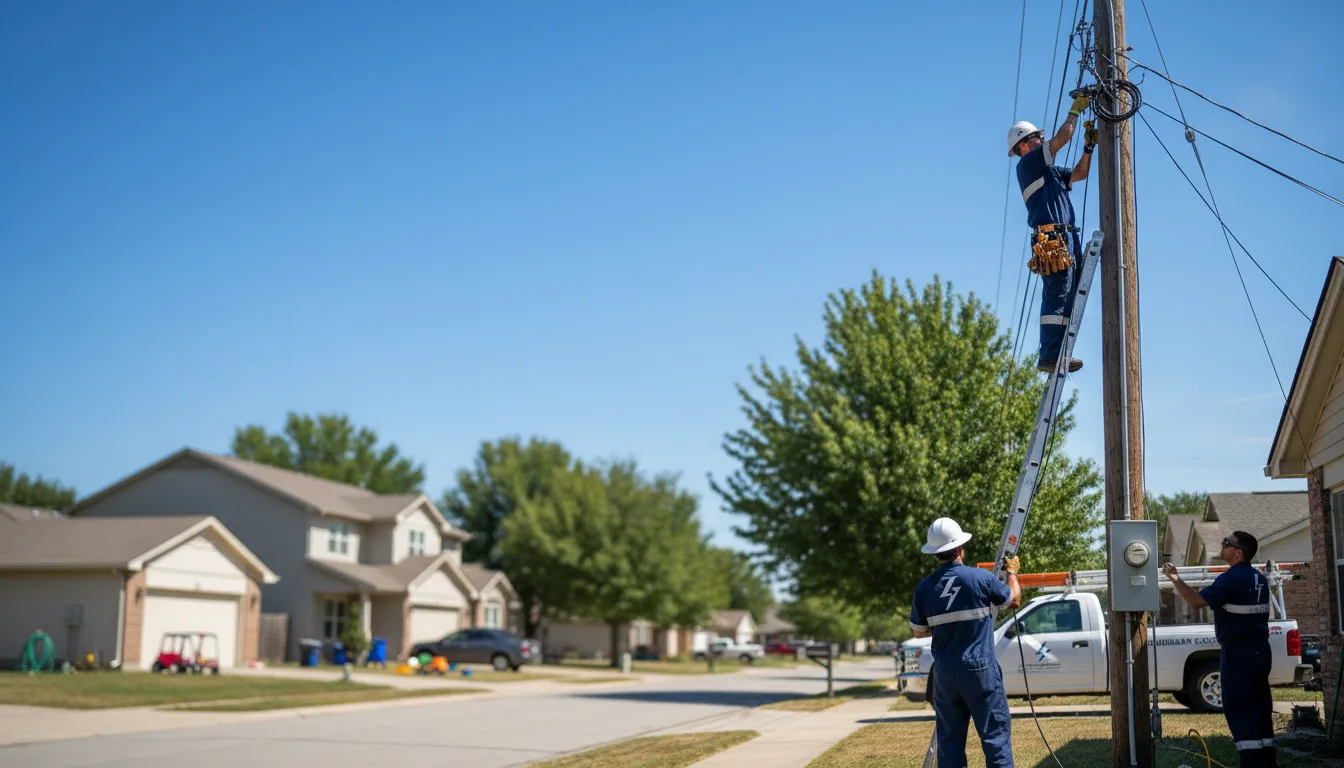 Residential electrician providing installation services in Tallmansville, WV